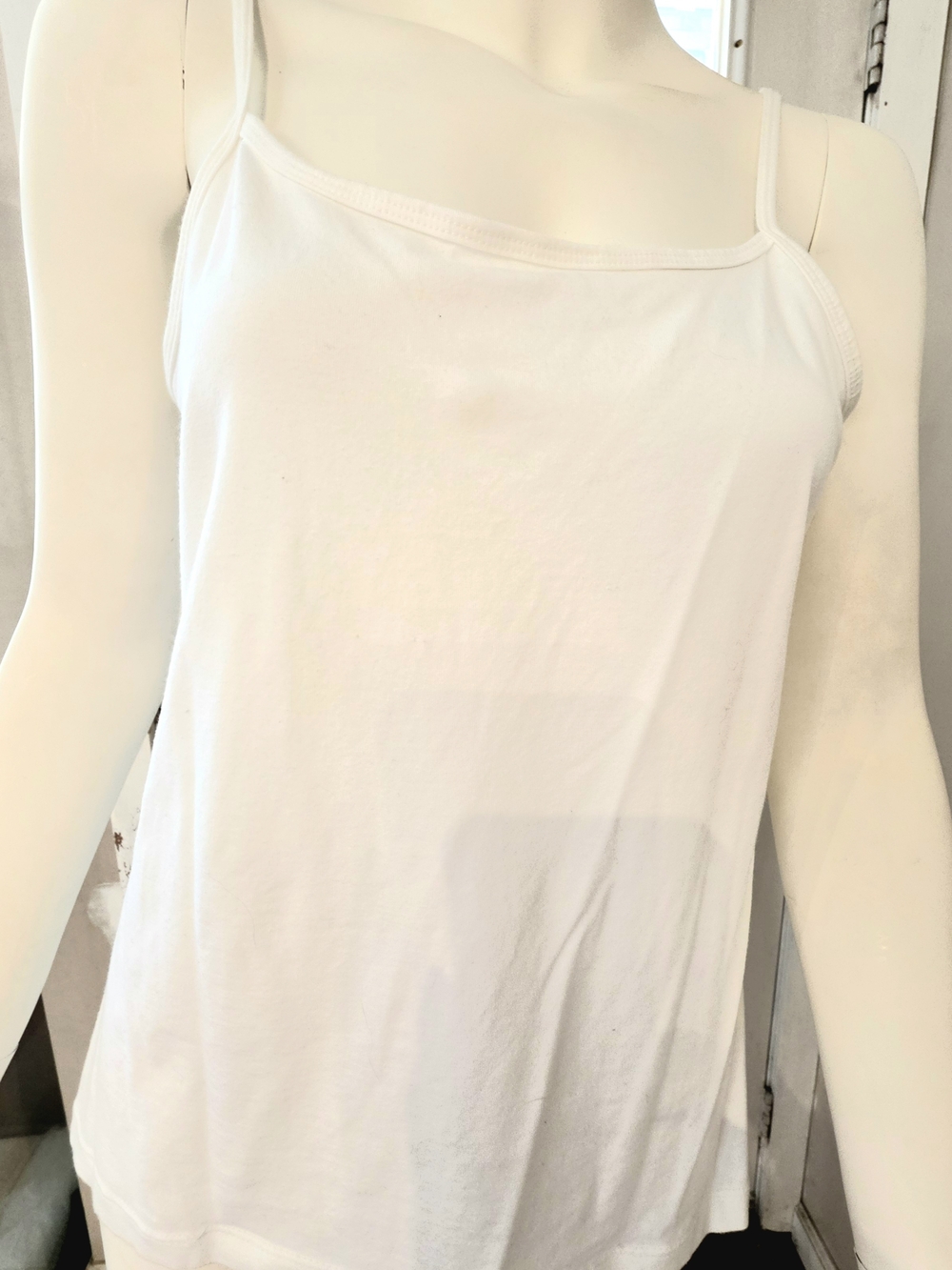 Women’s White Spaghetti Strap Cami Top
